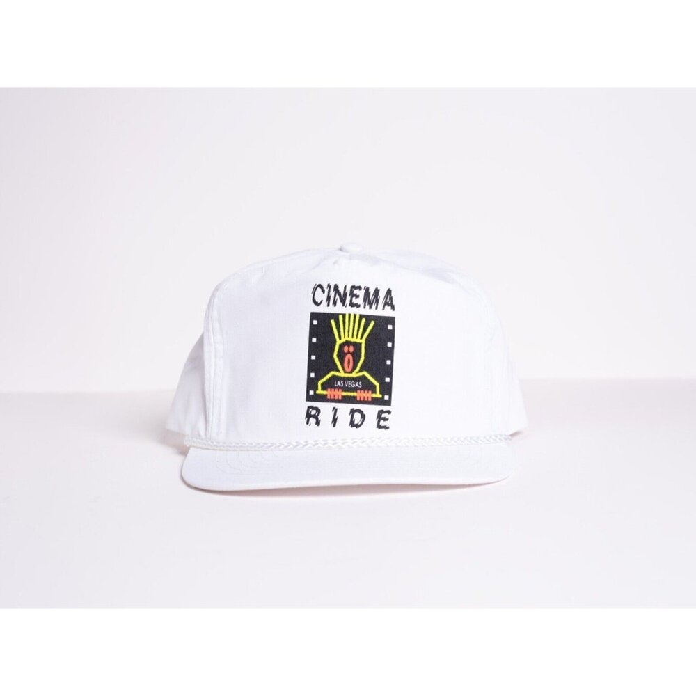 Vintage 80s Cinema Ride Las Vegas Strapback Rope Hat
